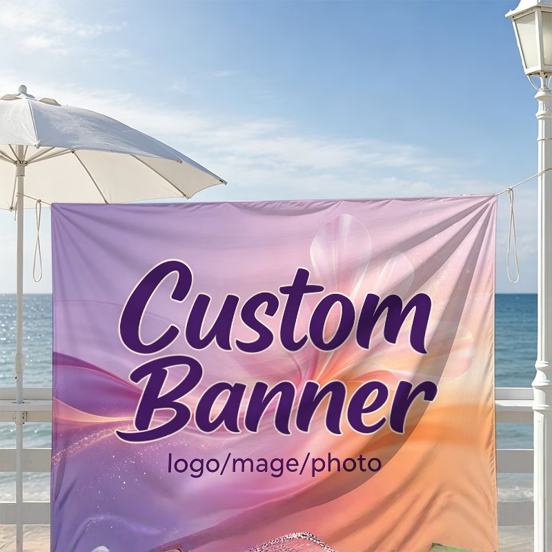 Commercial Printing Photoshop - ธงแบนเนอร์สั่งทำพิเศษ เหมาะสำหรับงานรับปริญญา งานวันเกิด ร้านซ่อมรถยนต์ ภาพถ่ายที่ระลึก โฆษณาเชิงพาณิชย์