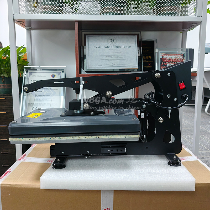 Commercial Shirt Printing Machine - เครื่องปั๊มร้อนขนาด 380x380 มม. เครื่องพิมพ์ถ่ายโอนความร้อนกึ่งอัตโนมัติ ขนาด 330x450