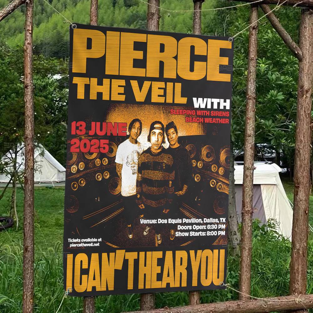 Commercial Printing Companies - Pierce The Veil Music Band บริษัทธงโฆษณาเชิงพาณิชย์ที่พิมพ์ลายขั้นสูง
