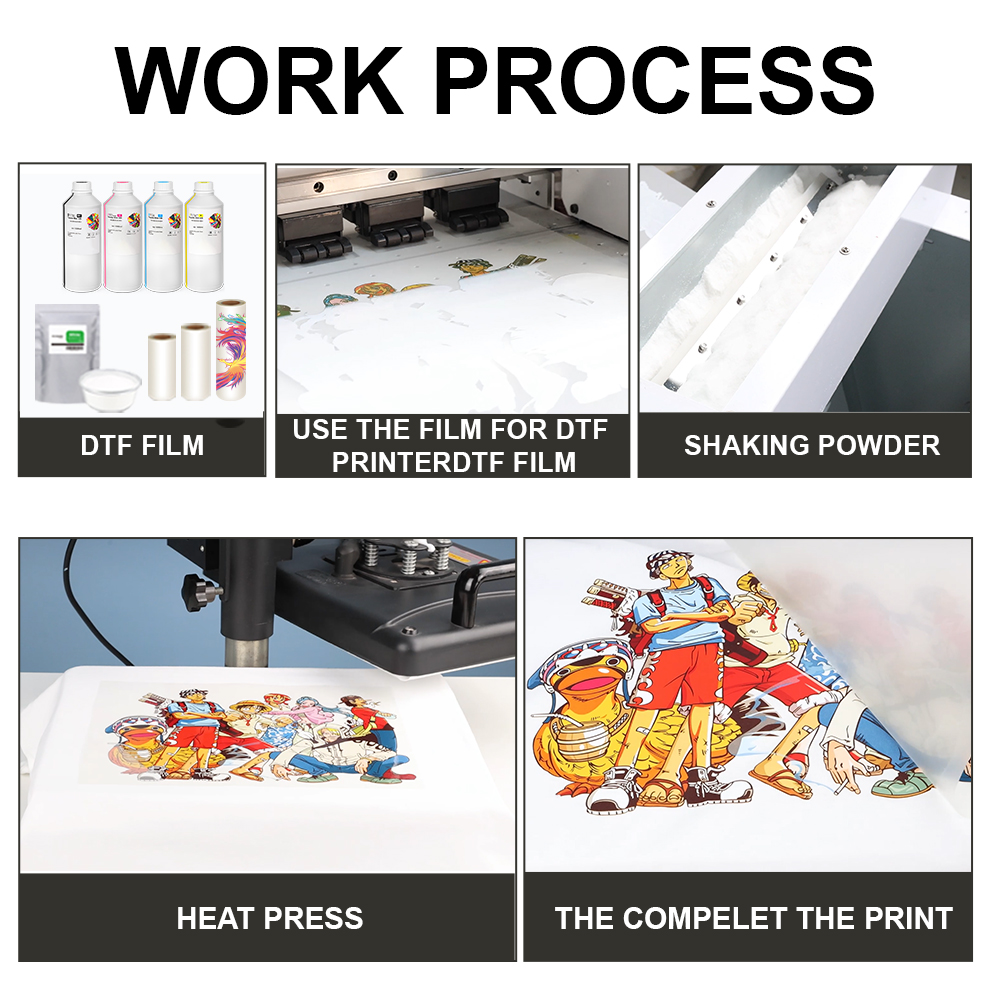 1000กรัมสีขาวหรือสีดำ DTF ร้อน - Commercial Shirt Printing Machine บทวิจารณ์และราคา