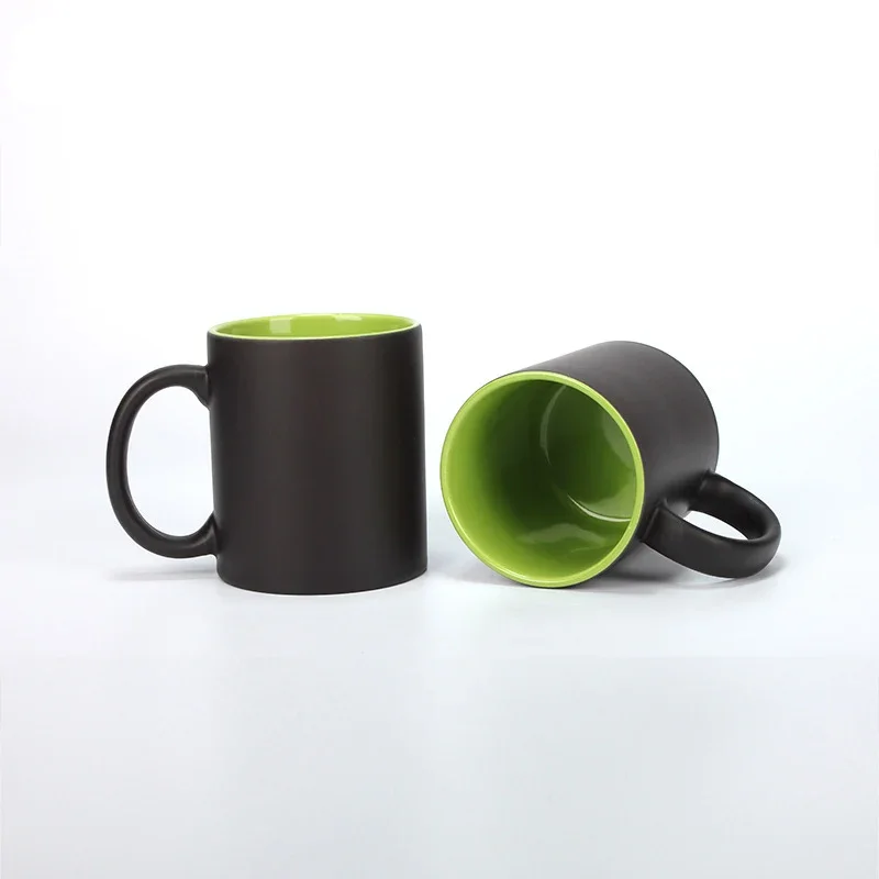 DIYสีดำแก้วสีเมจิกเปลี่ยนแก้ว, - Sublimation Mug Blank บทวิจารณ์และราคา