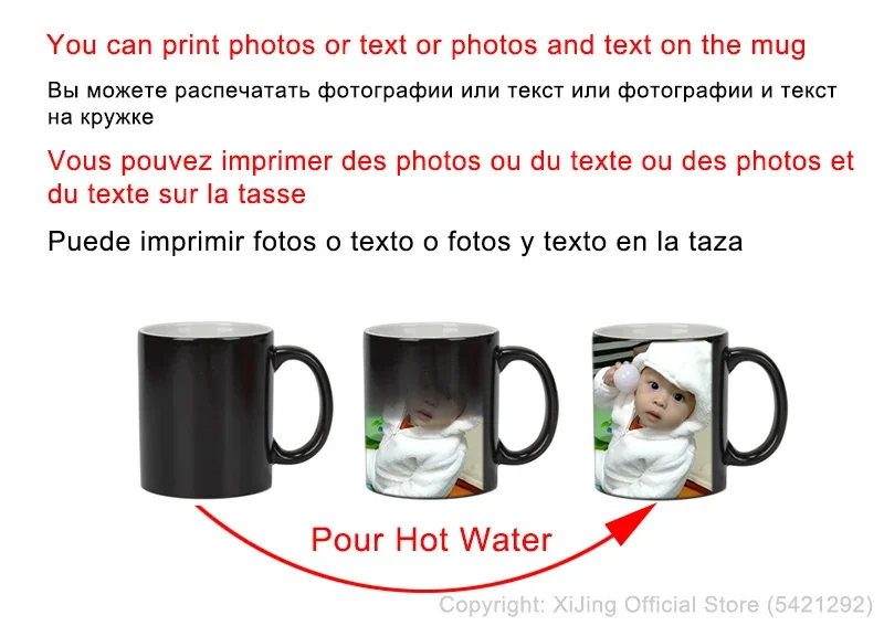 DIYสีดำแก้วสีเมจิกเปลี่ยนแก้ว, - Sublimation Mug Blank บทวิจารณ์และราคา
