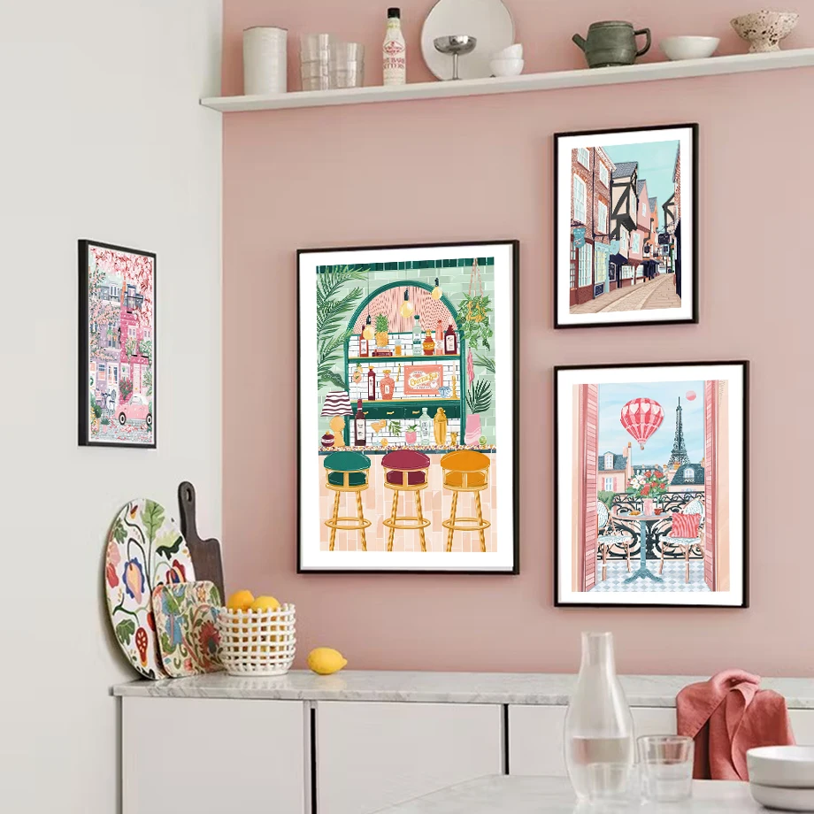 1 ชิ้น ภาพวาดบนผ้าใบไร้กรอบ โป - Commercial Printing Shop บทวิจารณ์และราคา