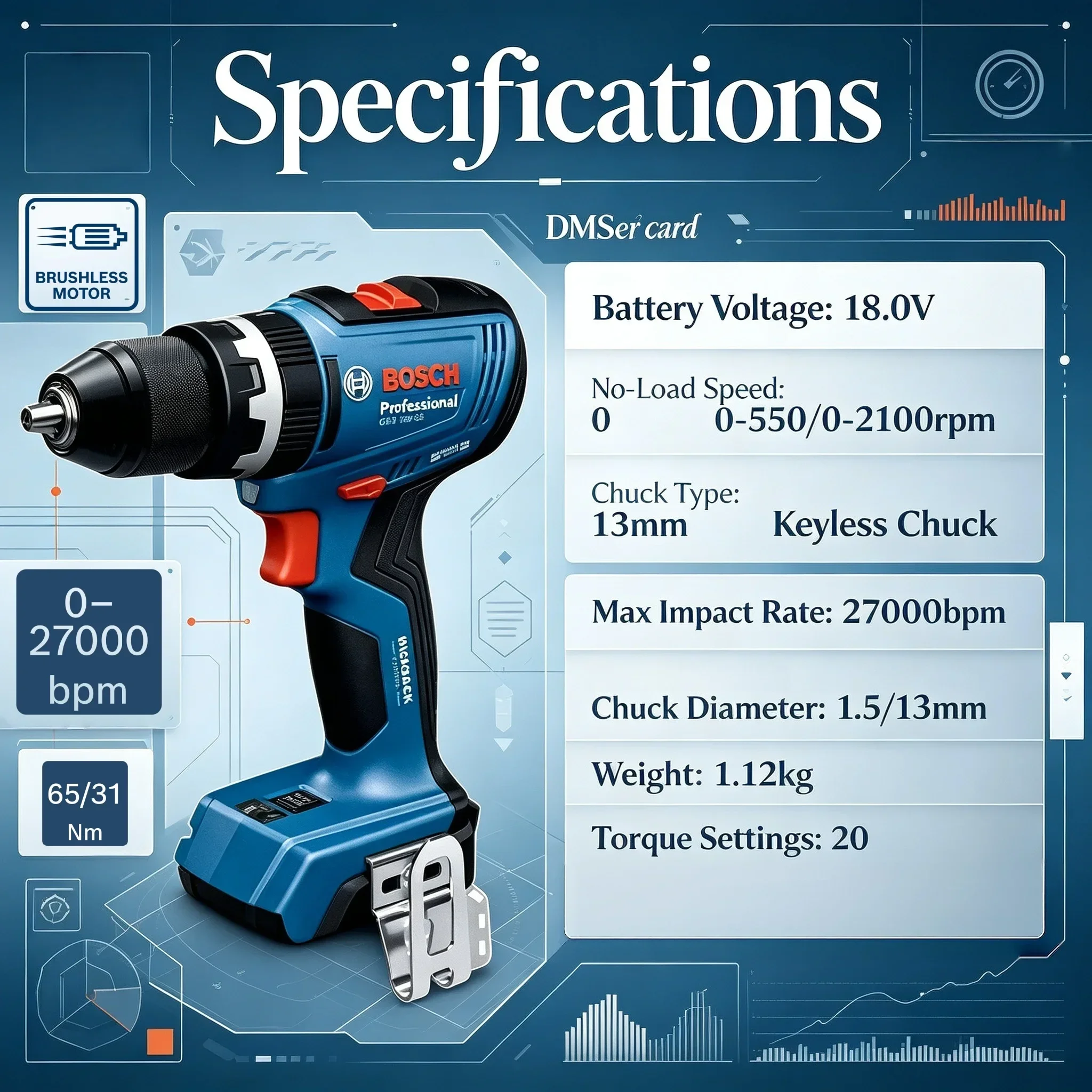 เครื่องมือไฟฟ้า Bosch GSB 18V- - Bosch Drill Gsb 18V บทวิจารณ์และราคา