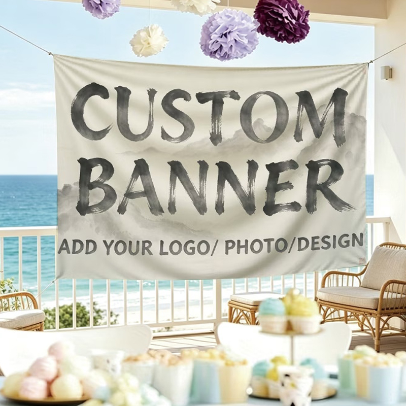 ธงแบนเนอร์สั่งทำพิเศษ เหมาะสำห - Commercial Printing Photoshop บทวิจารณ์และราคา
